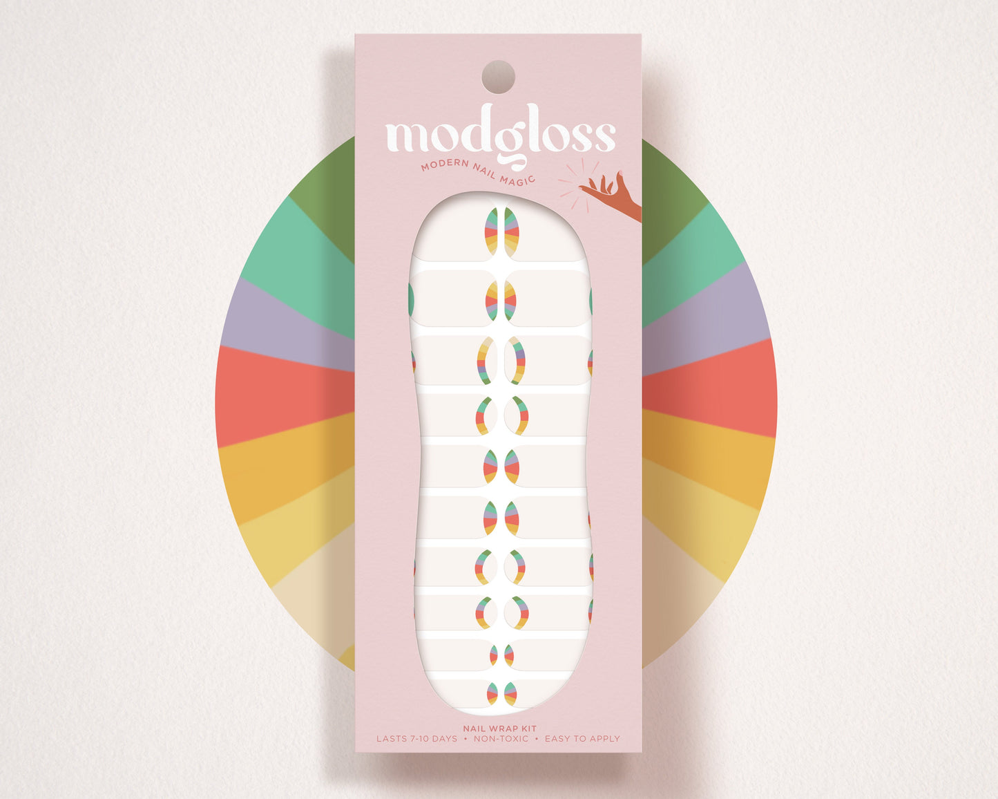 a packaging for a shoe with a colorful design on it