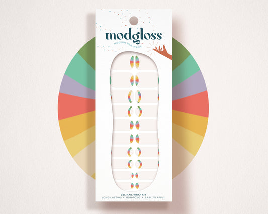 'Rainbow Party' Rainbow Arch Pride Nail Wrap Kit